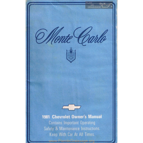 Chevrolet Monte Carlo Om 1981