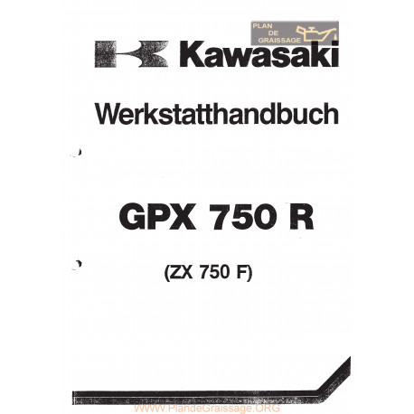 Kawasaki Gpx 750 R Zx 750 F1 Service Manual