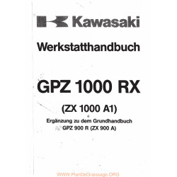 Kawasaki Gpz 1000 Rx Gpz 900 R Manual De Reparatie Suplimentar