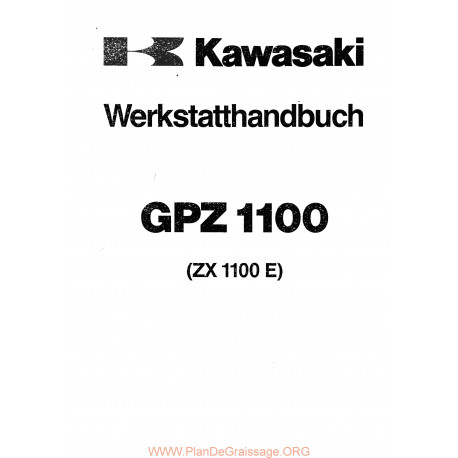 Kawasaki Gpz 1100 E Manual De Reparatie