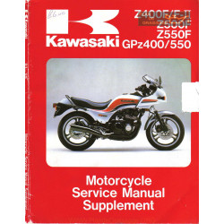Kawasaki Gpz 400 550 Z 400 500 550 1983 1985 Service Manual