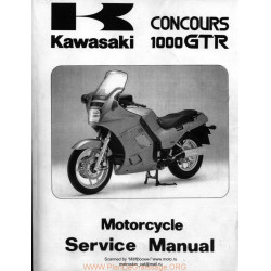 Kawasaki Gtr 1000 Concours 1989 2000 Manual De Reparatie