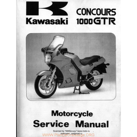 Kawasaki Gtr 1000 Concours 1989 2000 Manual De Reparatie