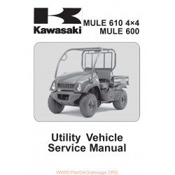 Kawasaki Kaf 400 Mule 600 610 4x4 2005 Manual De Reparatie
