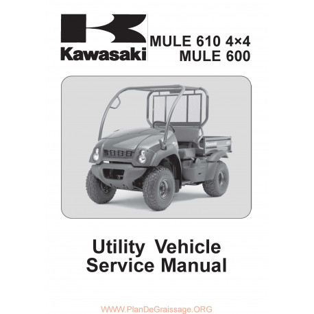 Kawasaki Kaf 400 Mule 600 610 4x4 2005 Manual De Reparatie