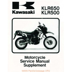 Kawasaki Klr 500 650 1987 2004 Manual De Reparatie Suplimentar