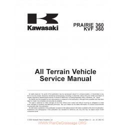 Kawasaki Kvf 360 Prairie 360 2003 Manual De Reparatie