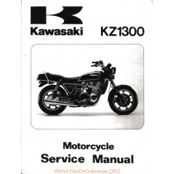 Kawasaki Kz 1300 1979 1983 Manual De Reparatie