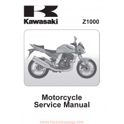 Kawasaki Z 1000 2003 Manual De Reparatie