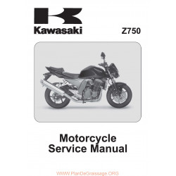 Kawasaki Z 750 2003 Manual De Reparatie