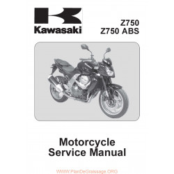 Kawasaki Z 750 2007 2008 Manual De Reparatie