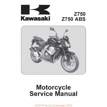 Kawasaki Z 750 2007 2008 Manual De Reparatie