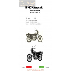 Kawasaki Z1 1973 Despiece Ingles