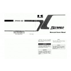Kawasaki Zephyr 550b Users Manual