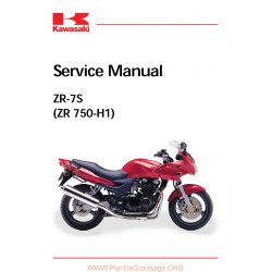 Kawasaki Zr 7s Zr 750 H1 Manual De Reparatie