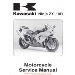 Kawasaki Zx 10 R Ninja 2004 2005 Manual De Reparatie