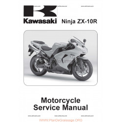 Kawasaki Zx 10 R Ninja 2006 2007 Manual De Reparatie