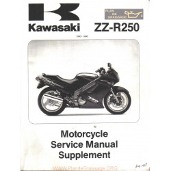 Kawasaki Zzr 250 1990 1996 Repair Manual Sup