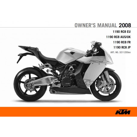 Ktm 1190 Rc8 2008 Manual De Intretinere