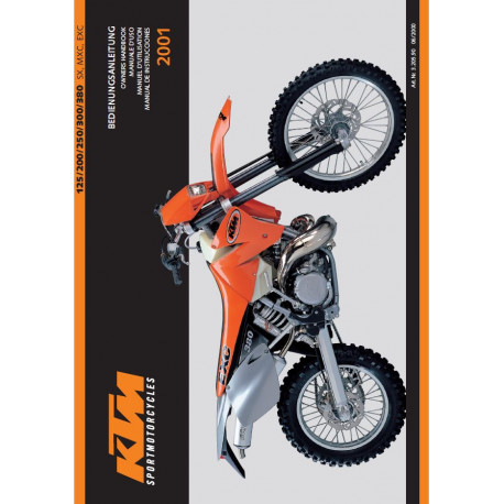 Ktm 125 200 250 300 380 Sx Mxc Exc 2001