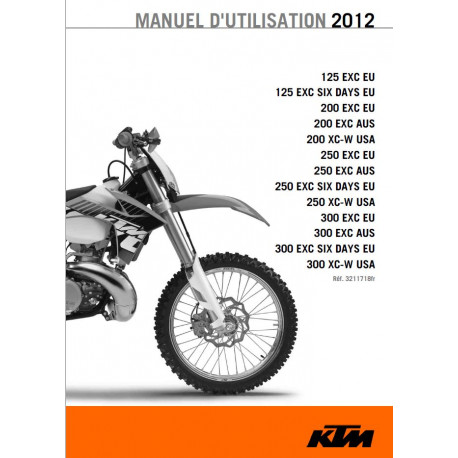 Ktm 125 200 250 300 Exc Six Xc Eu Usa Manual 2012