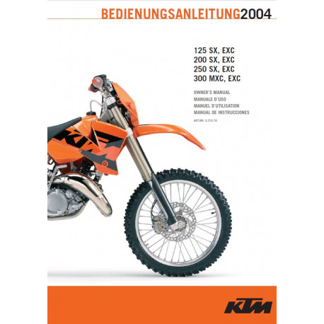 Ktm 125 200 250 300 Sx Mxc Exc 2004