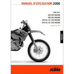 Ktm 250 100 525 Exc Sx Xc Racing Manuel Dutilisation 2006