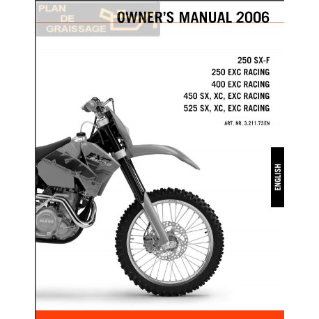 Ktm 250 400 450 520 525 Sx Exc 2000 2006 Manual De Reparatie 06 321173 En Om