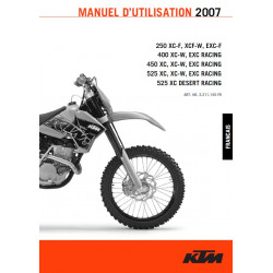 Ktm 250 400 450 525 Xc Xcf Exc Racing Desert Xc 2007