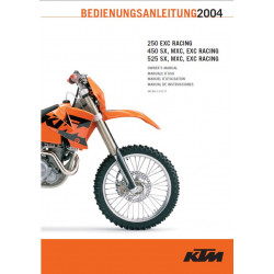 Ktm 250 450 525 Exc Sx Mxc Racing 2004