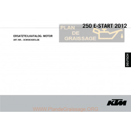 Ktm 250 E Start Motor 2012