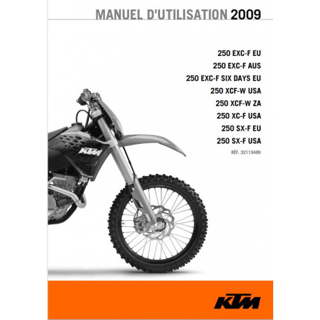 Ktm 250 Exc Six Xcf Sx Eu Usa Za 2009