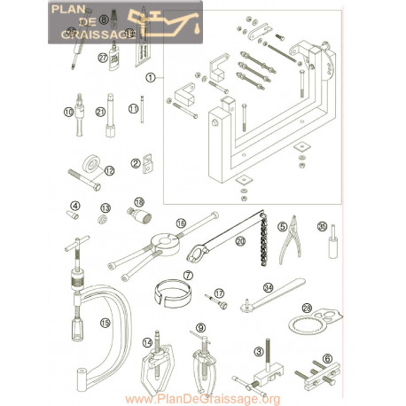 Ktm 400 Xc W 2007 Parts List Engine