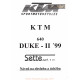 Ktm 640 Duke Ii 1999 Manual De Intretinere