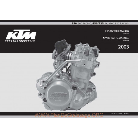 Ktm Exc Mo 250 525 Ra 03 320888 Manuale Reparatie