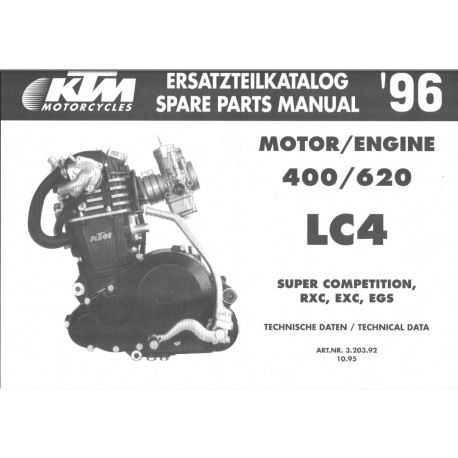 Ktm Lc4 400 620 1996 Parts List