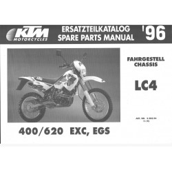 Ktm Lc4 400 620 Spare Parts Manual 1996 Parts List