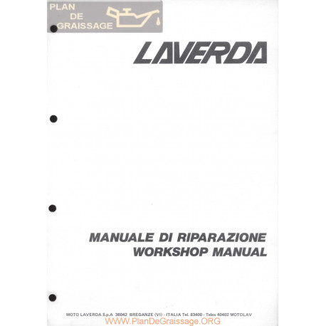 Laverda 350 500 Version 1978 1982 Manual De Taller It Gb