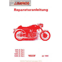 Laverda 650 750 1000 1200 Version 1966 1981 Libro Taller Aleman