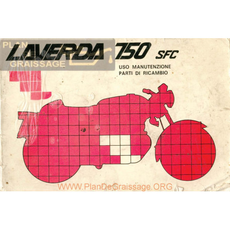 Laverda 750 Scf Serie 2 Version 1974 Despiece Uso Y Mantenimiento Italiano