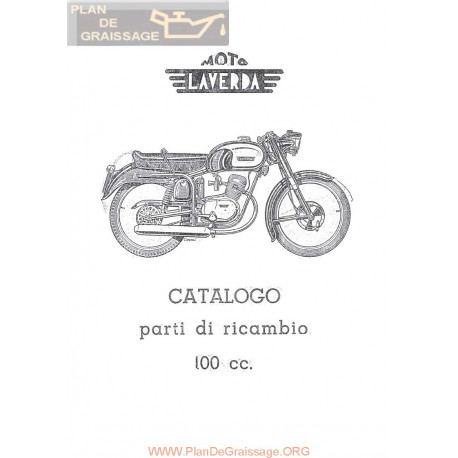 Laverda Motoleggera 100 Sport Turismo Ver1950 1960 Despiece