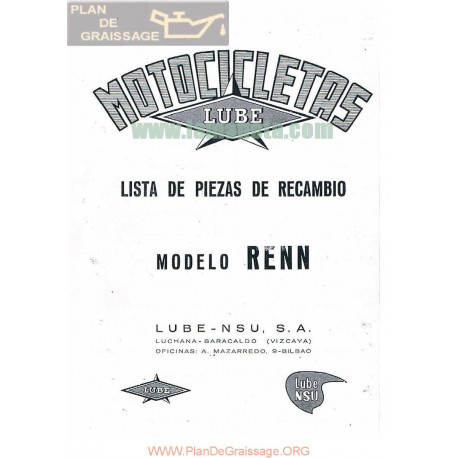 Lube Renn Despiece