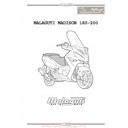 Malaguti Madison 180 200 Service Manual