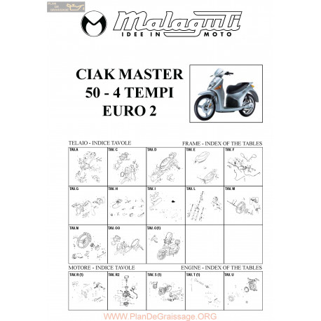 Malaguti R0014 Ciak Master 50 4t Euro 2