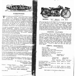 Matchless 1927 Sales Brochure