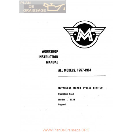Matchless 1957 1964 Workshop Instruction Manual
