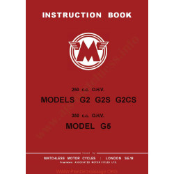 Matchless G2 G2s G2cs G5 Manual De Intretinere