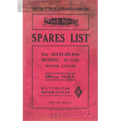 Matchless M G3l 1941 Parts List Contract C12632 33