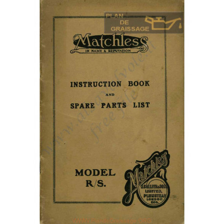 Matchless Rs 1928 Spares List