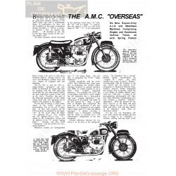 Matchless The Amc Overseas Models 1949